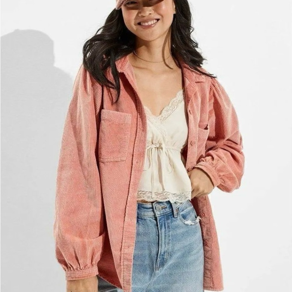❤️Oversized Corduroy Button Up Shirt Size XS❤️